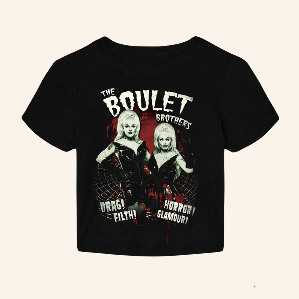 The Boulet Brothers Merch Spider Web Cropped Shirt Gifts For Sisters