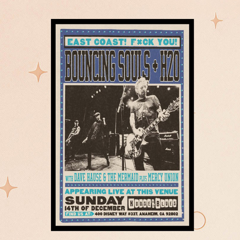 The Bouncing Merch Souls Dec 14 2025 House Of Blues Anaheim Anaheim CA Poster Home Decor Gifts