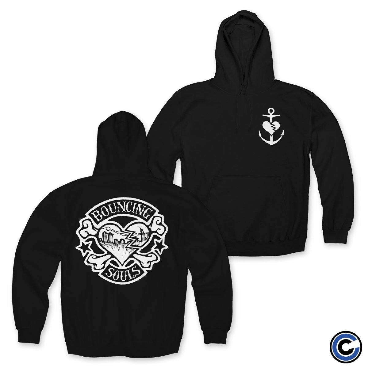 The Bouncing Souls Merch Rocker Heart Hoodie The Bouncing Souls Hoodie