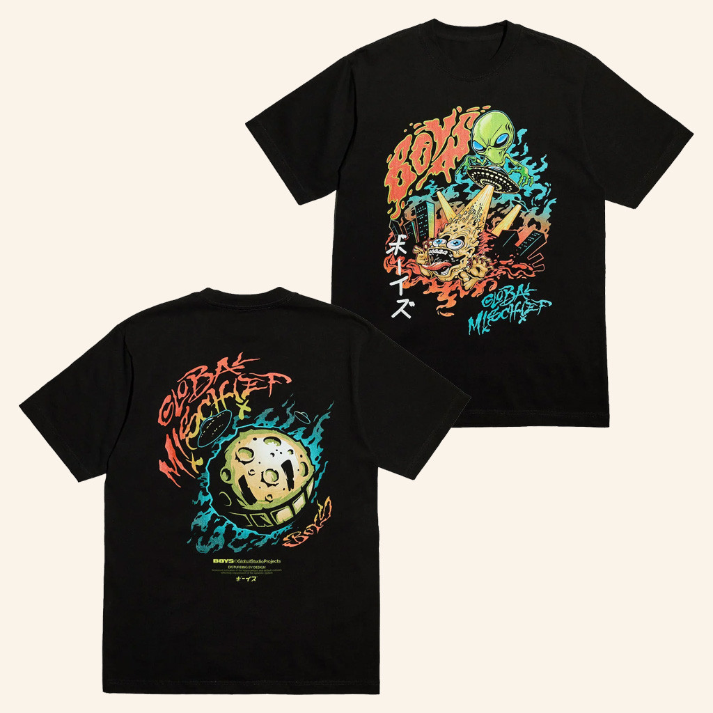 The Boys Merch Global Mischief Alien T-Shirt Best Gifts For Son The Boys Merch Global Mischief Alien T-Shirt Best Gifts For Son