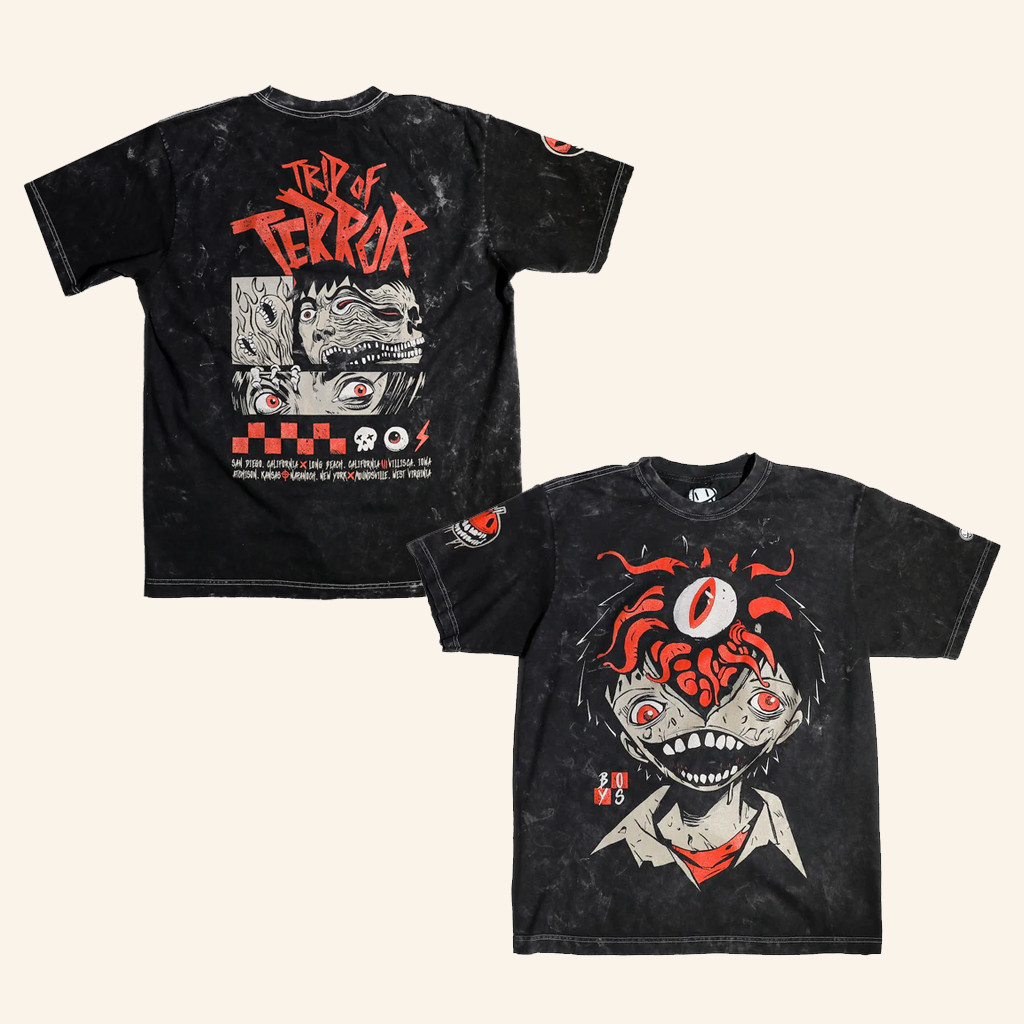 The Boys Merch Trip Of Terror Splitting Headache Mineral Wash T-Shirt Gifts For Sister