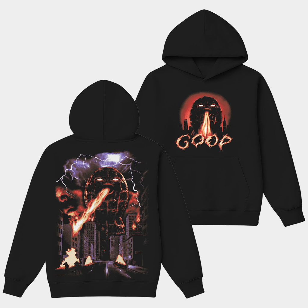 The Burnt Peanut Merch Goopzilla Hoodie Black TheBurntPeanut Hoodie Gifts For Friends