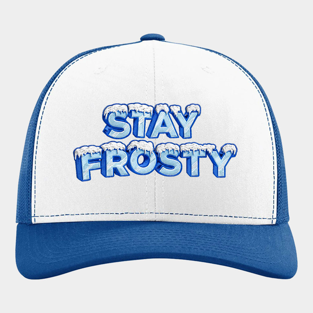The Burnt Peanut Merch Stay Frosty Trucker Hat Best Birthday Gift For Husband The Burnt Peanut Merch Stay Frosty Trucker Hat Best Birthday Gift For Husband