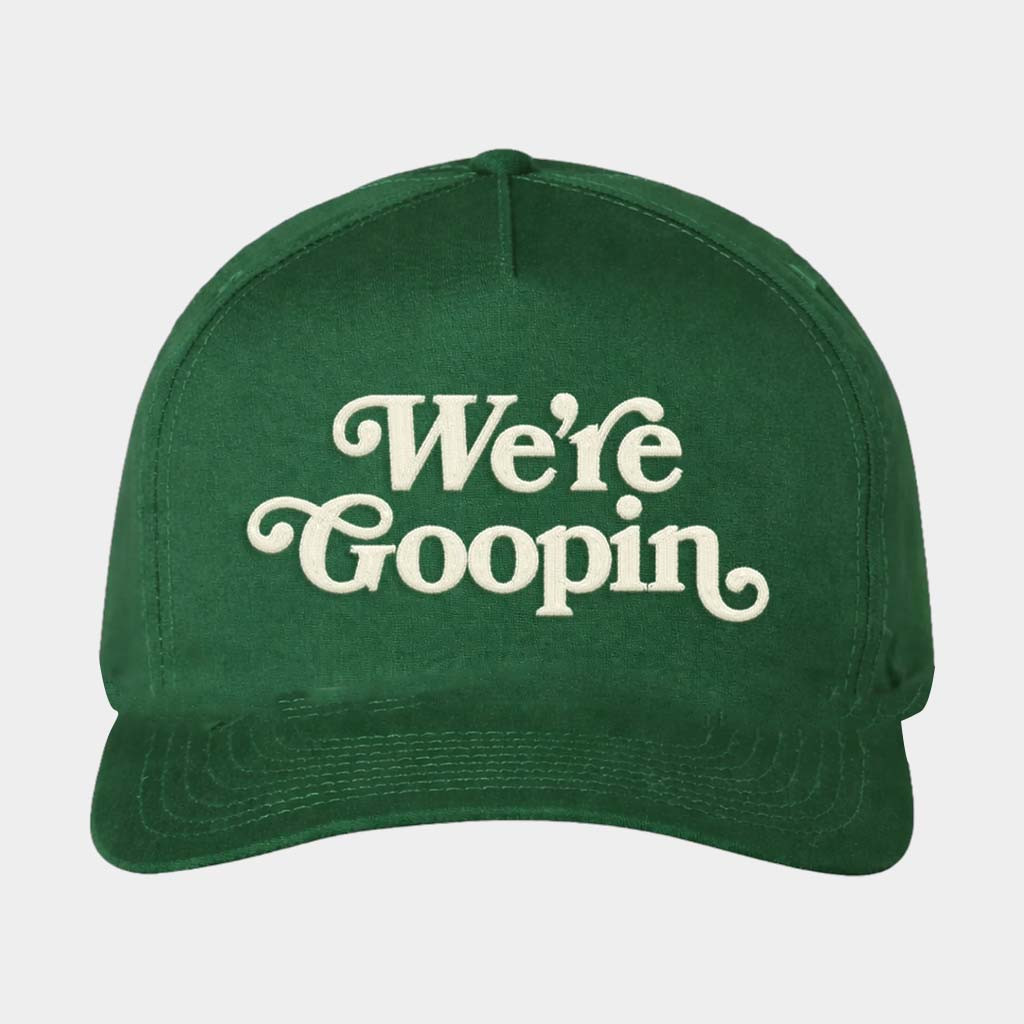 The Burnt Peanut Merch We're Goopin Hat Embroidered Gifts For Husband