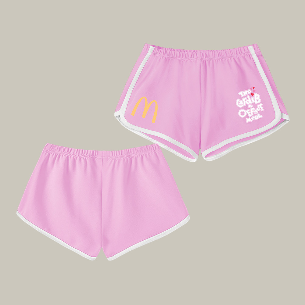 The Cardi B And Offset Meal Mc Donald Shorts Streetwear Apparel Cardi B Fan Gift