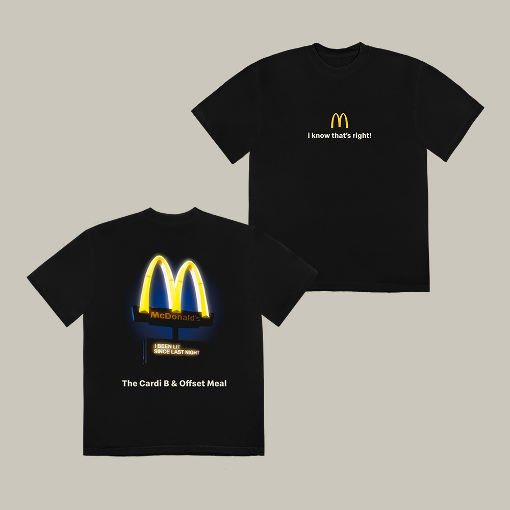 The Cardi B And Offset Meal Mc Donald T-Shirt Cardi B Lover Shirt Present For Fans