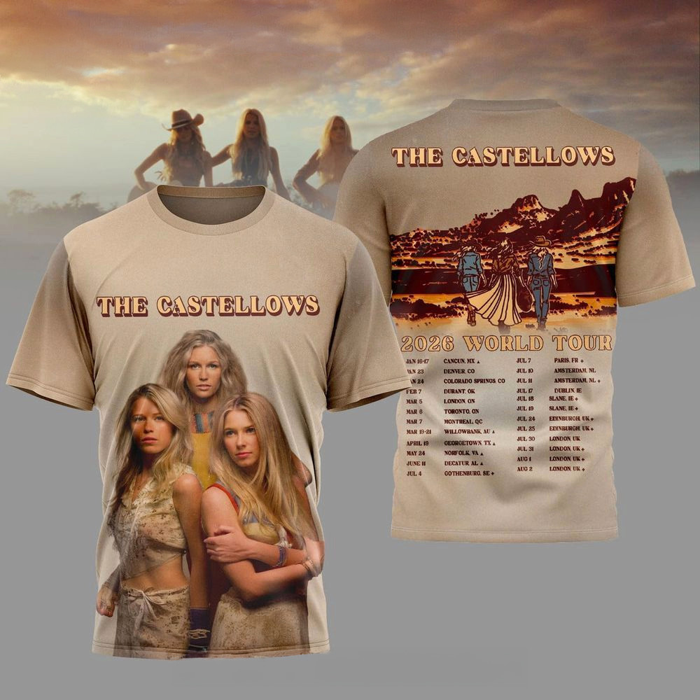 The Castellows 2026 World Tour T-Shirt The Castellows Merch Birthday Gift Ideas For Her