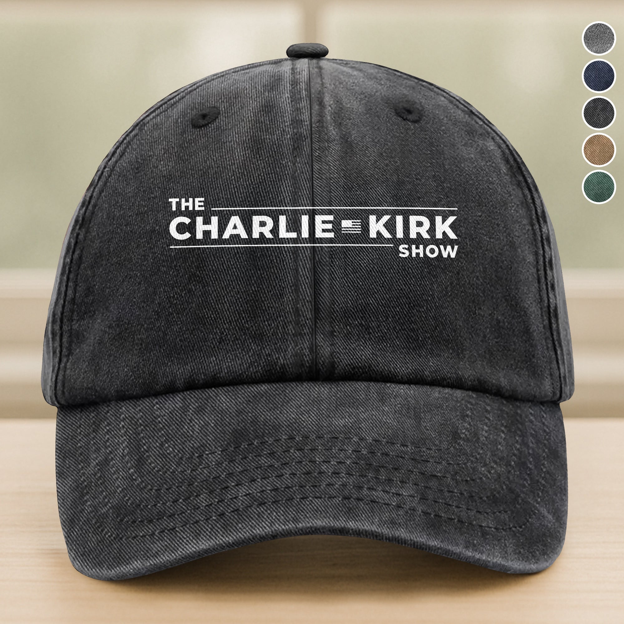 The Charlie Kirk Show Washed Baseball Cap Gift for Small Business Owners