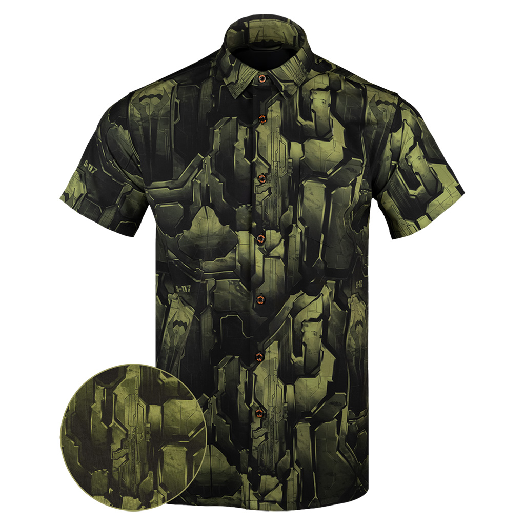 The Chief V2 Button Down Shirt Hawaiian Tactical Button Down Birthday Presents For Boyfriend