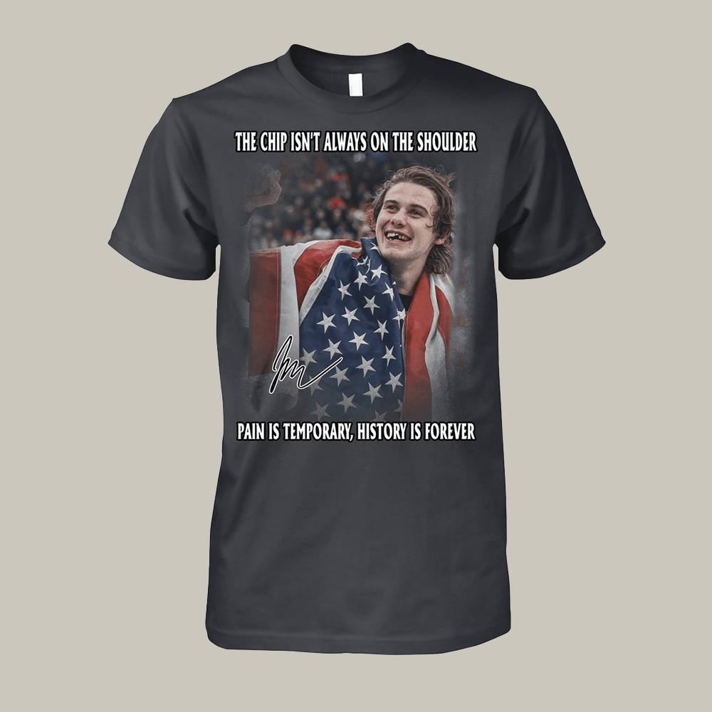 The Chip Isn't Always On The Shoulder T-Shirt Team USA Hockey Merch Olympics Fan Gift For Him