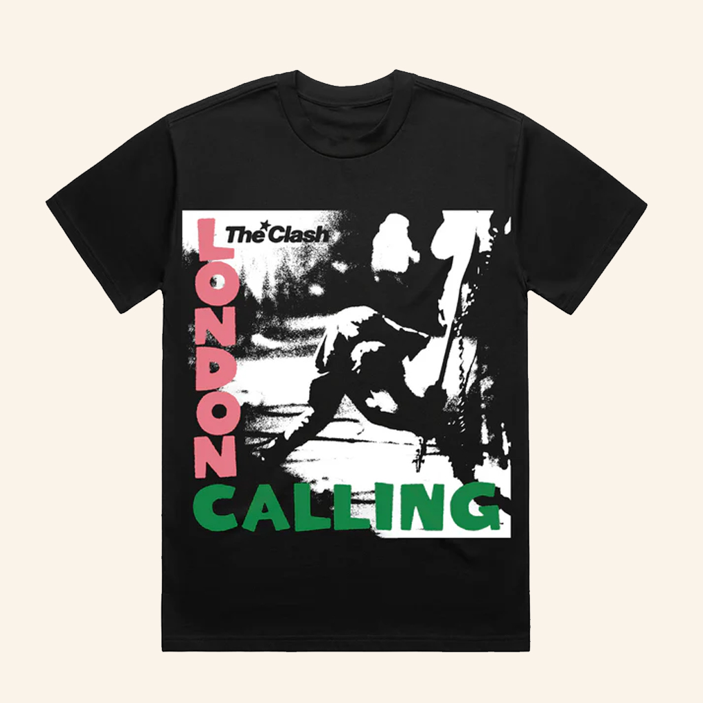 The Clash Merch London Calling Album Black T-Shirt Xmas Gifts For Rock Lovers The Clash Merch London Calling Album Black T-Shirt Xmas Gifts For Rock Lovers