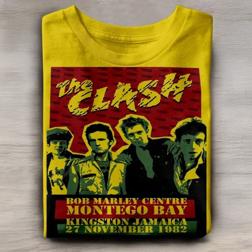 The Clash Merch T-Shirt Bob Marley Centre Montego Bay Kingston Jamaica 27 November 1982
