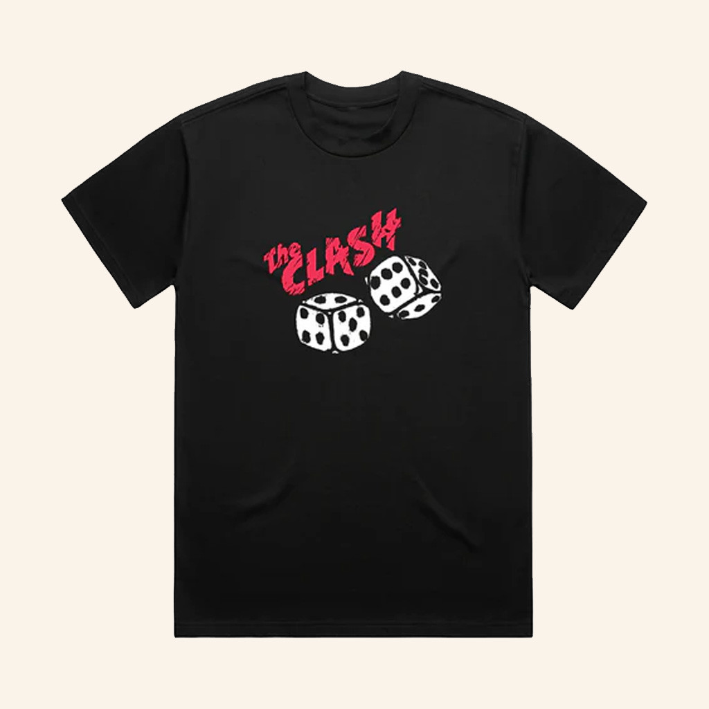 The Clash Merch The Clash Rolling Dice Black Shirt Christmas Gifts For Father