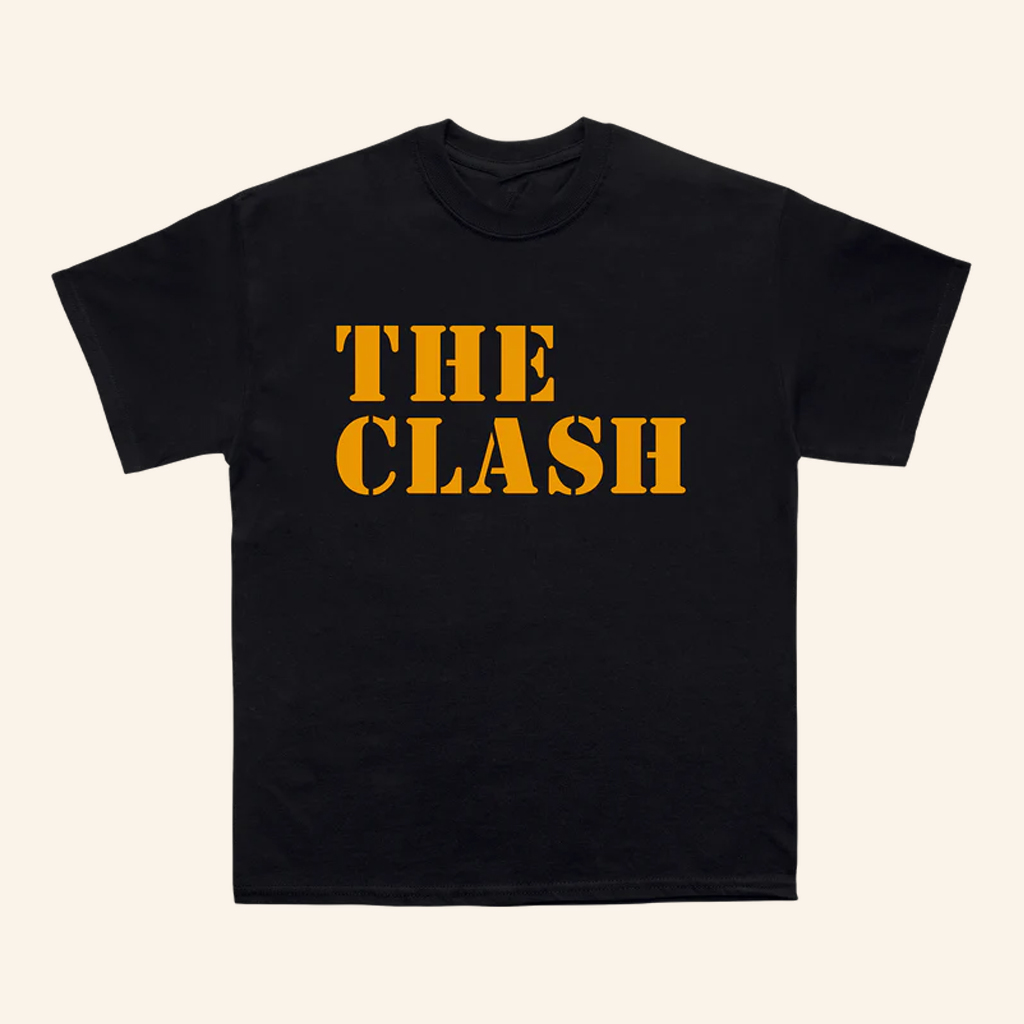 The Clash Merch Yellow Stencil T-Shirt The Clash Shirt Fan Apparel Gifts For Rock Lovers