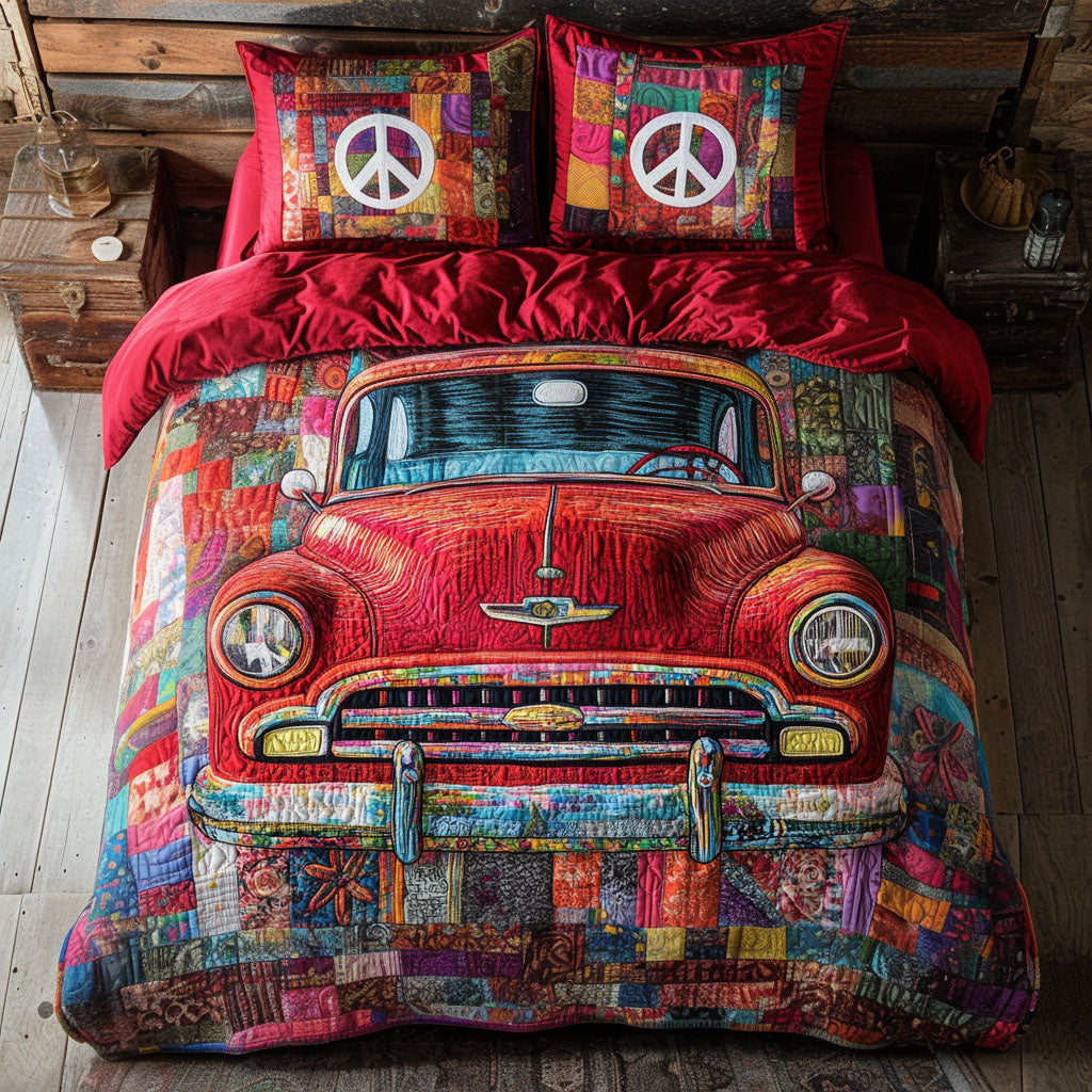 The Classic Cruiser Quilted Bedding Set Cozy Bedroom Decor Hippie Gifts Ideas For Her