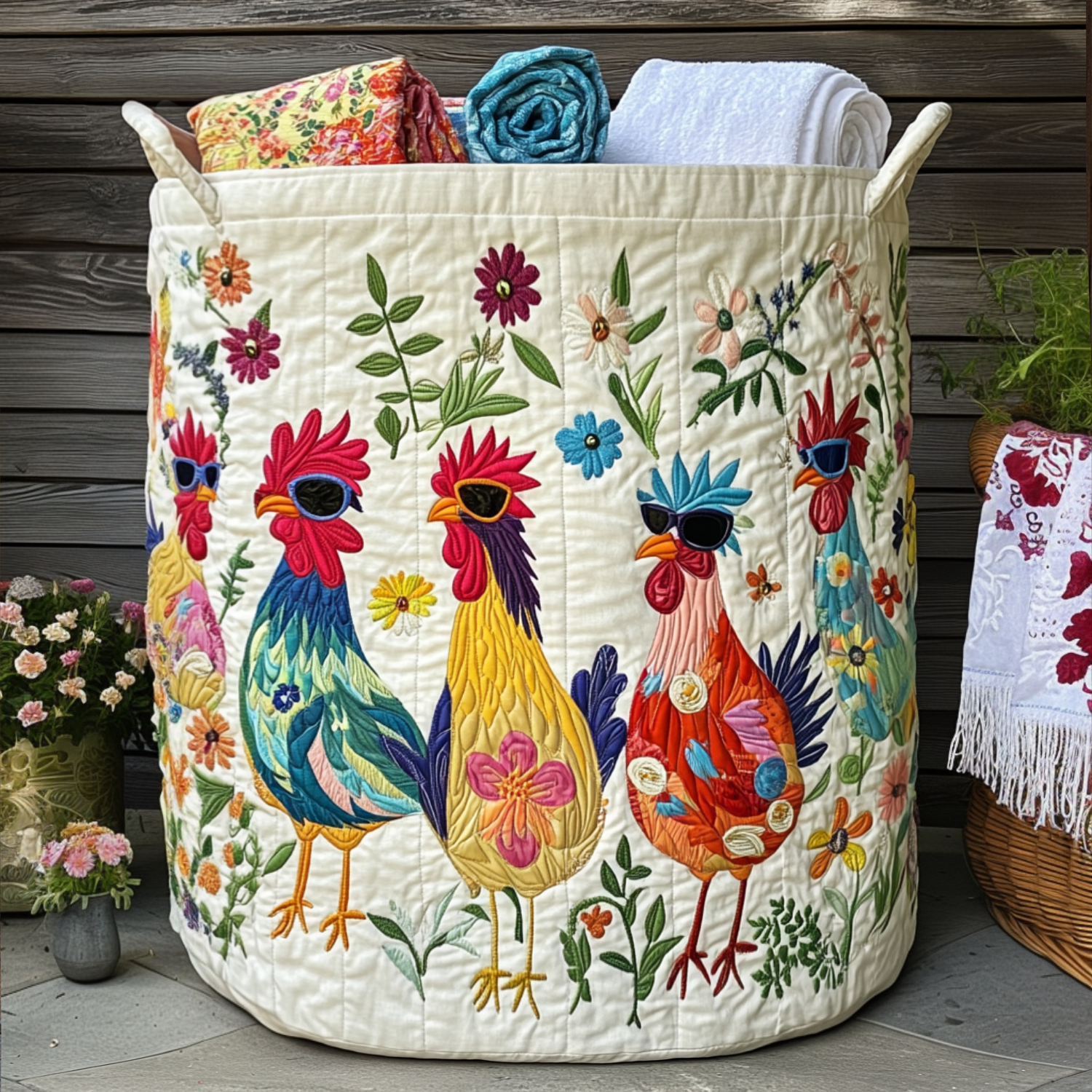 The Cool Comb Quilted Laundry Basket Winter Merch Essentials