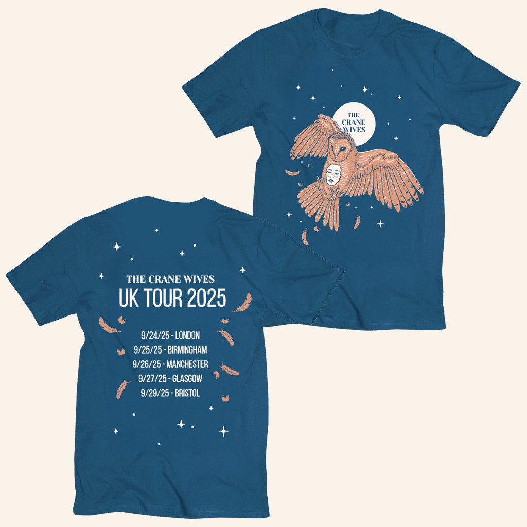 The Crane Wives Merch 2025 UK Tour Shirt Music Lover Gift Ideas For Him