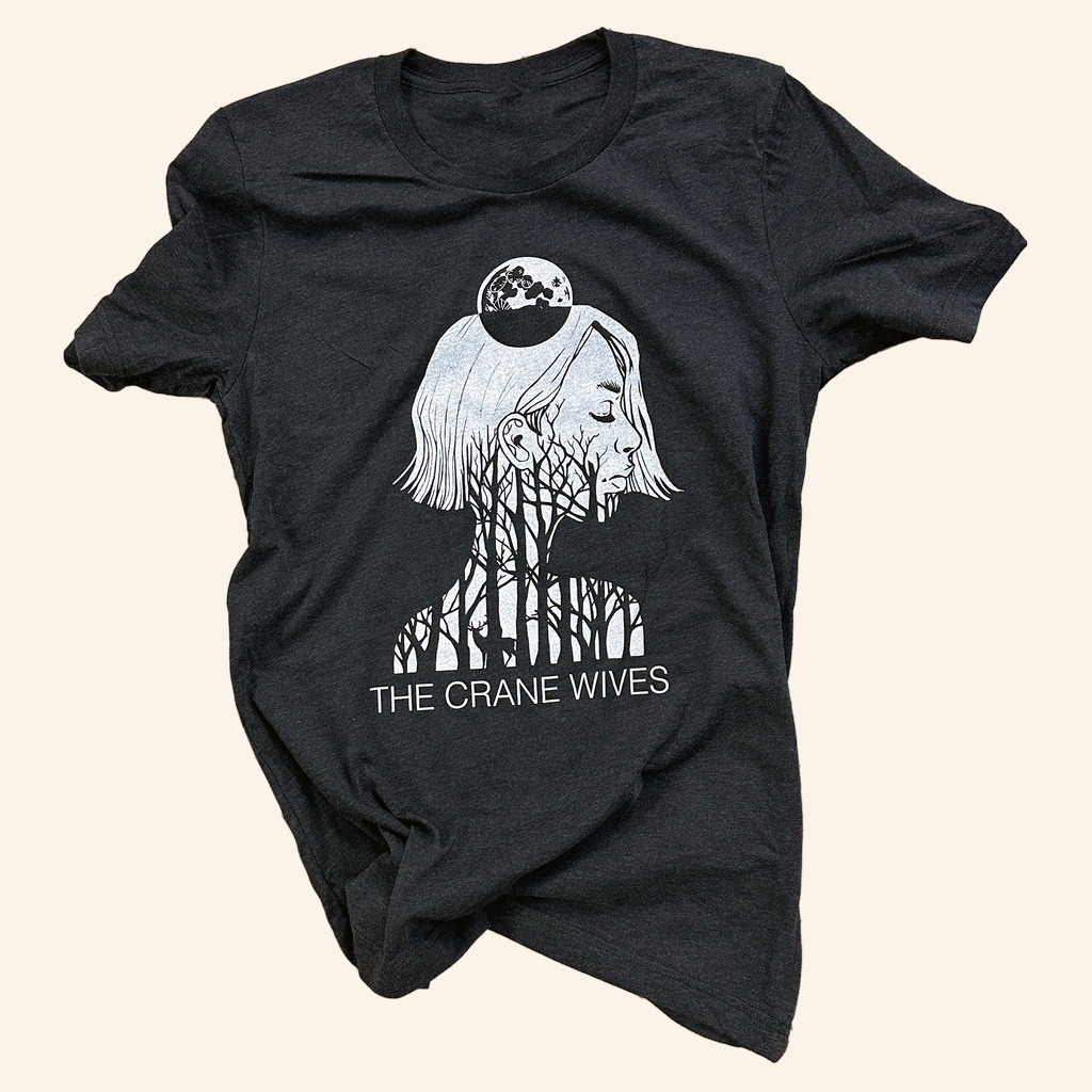 The Crane Wives Merch Moon T-Shirt Unique Gifts For Music Lovers The Crane Wives Merch Moon T-Shirt Unique Gifts For Music Lovers