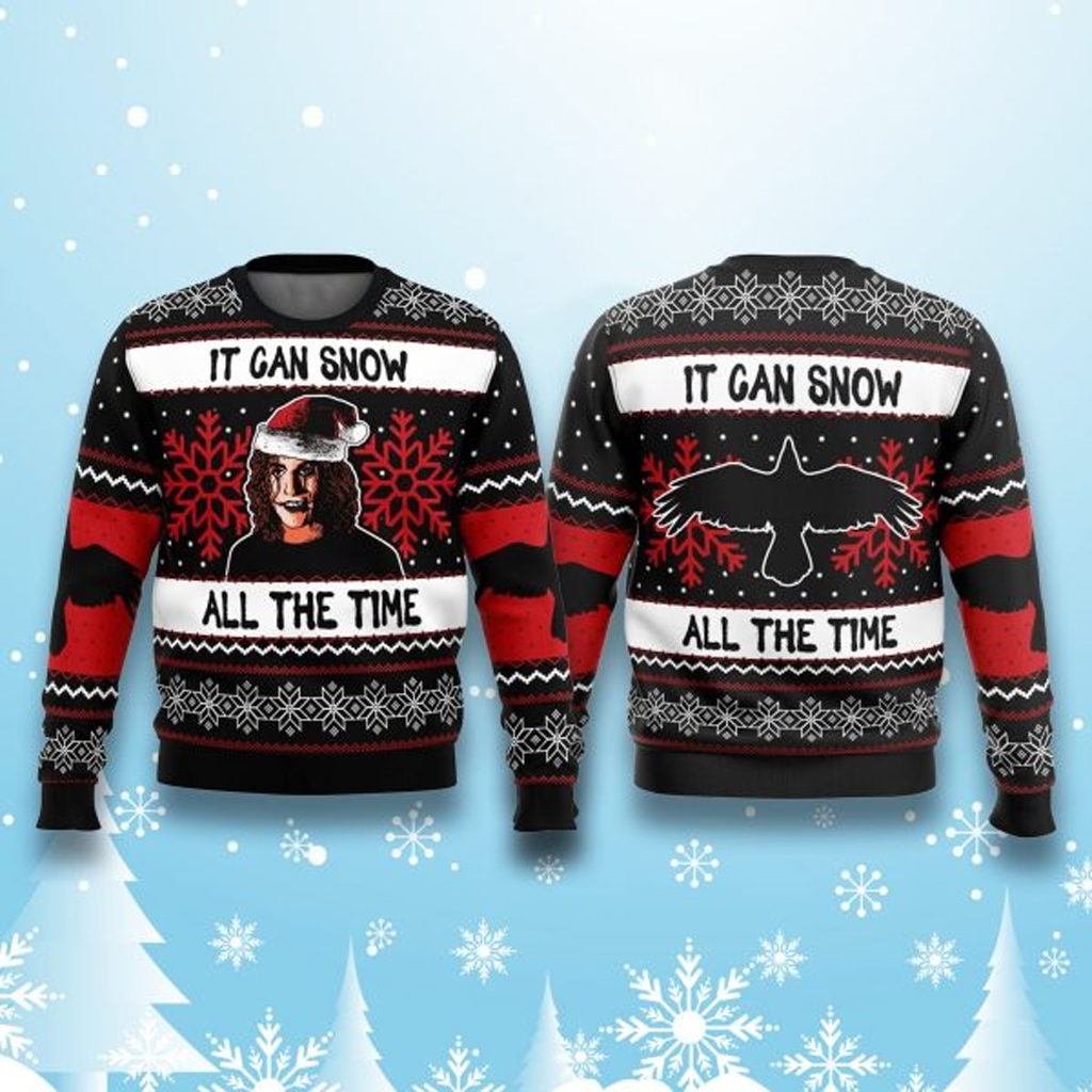 The Crow Eric Draven It Can Snow All The Time Ugly Sweater Christmas Gifts For Husband