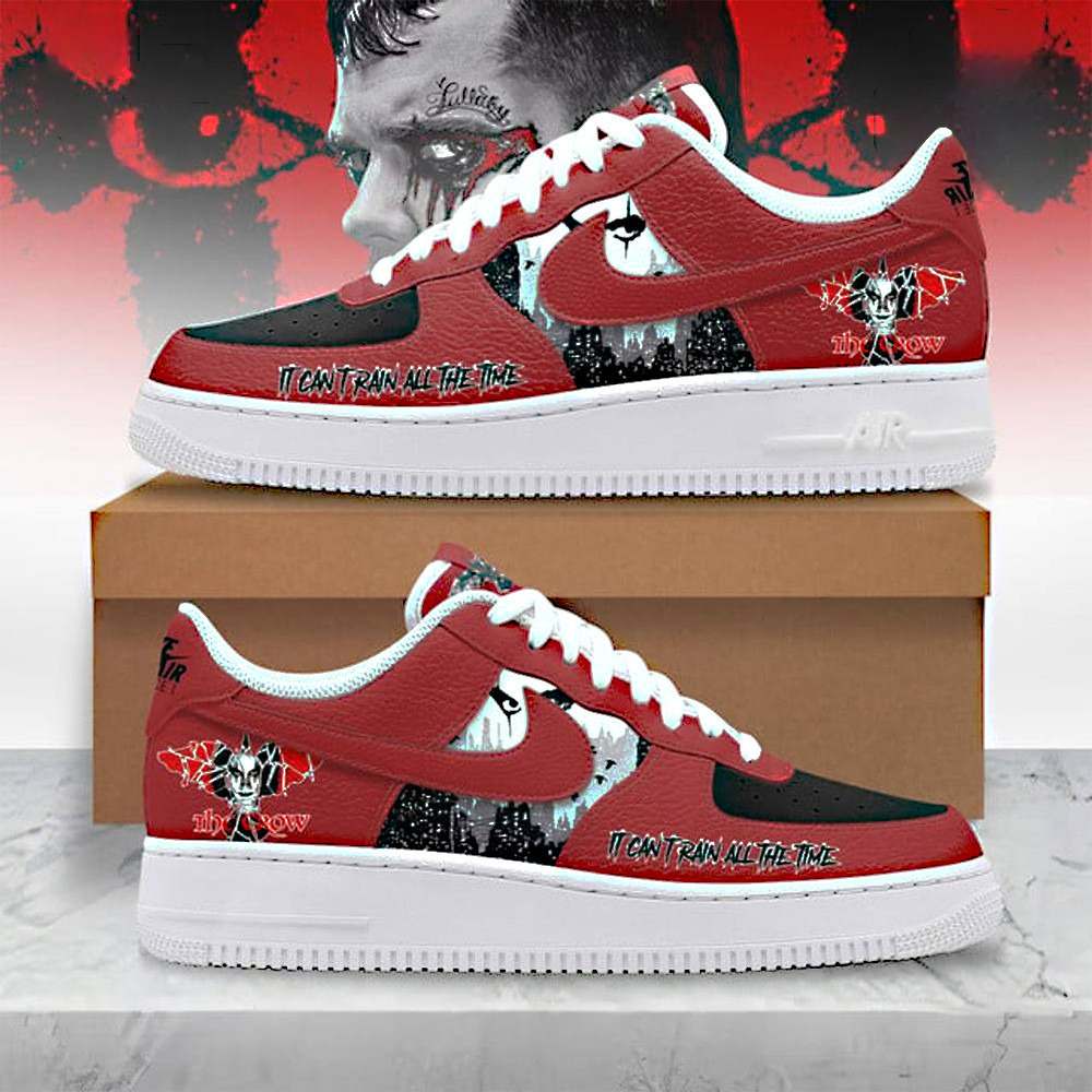 The Crow It Can't Rain All The Time Special Air Force 1 Unique Sport Shoes Merch
