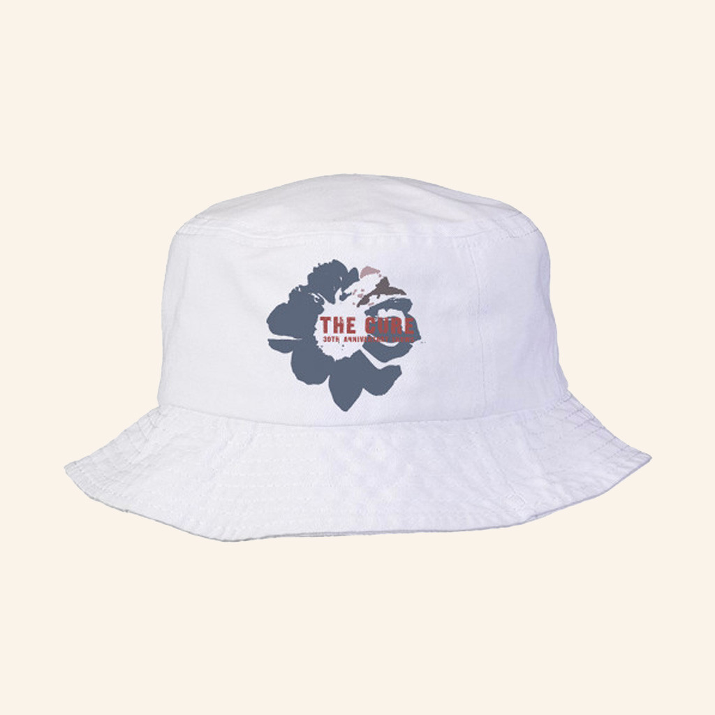 The Cure Merch 30th Anniversary Shows White Bucket Hat Christmas Gifts For Sister