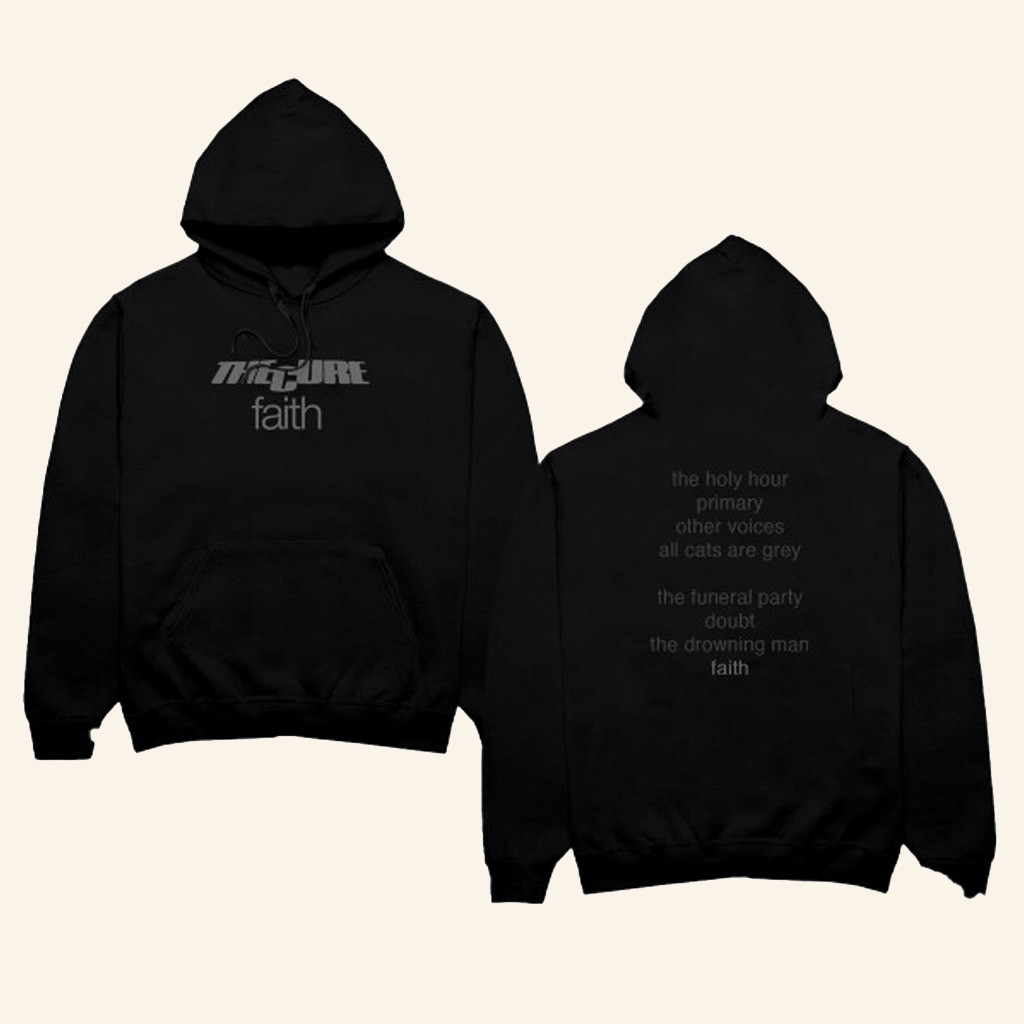 The Cure Merch Faith Album Black Hoodie Christmas Present For Best Friend