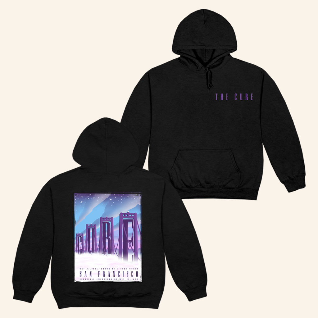The Cure Merch San Francisco Night 1 Event Hoodie Christmas Presents For Her The Cure Merch San Francisco Night 1 Event Hoodie Christmas Presents For Her