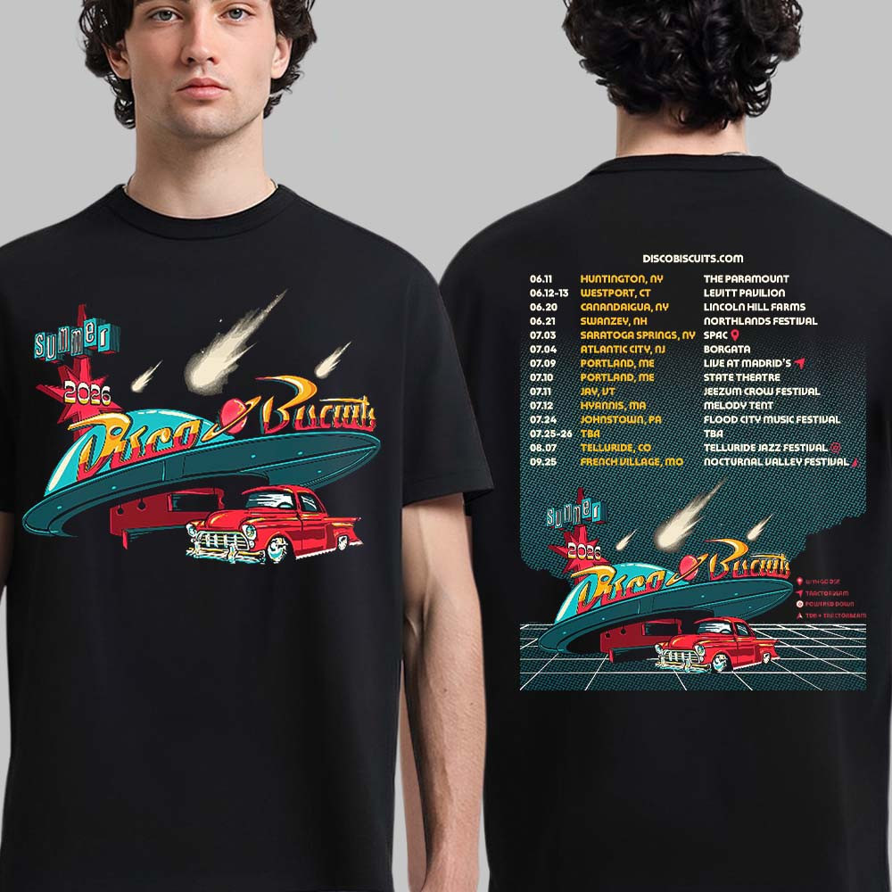 The Disco Biscuits Summer Tour 2026 T-Shirt Music Fan Merch Unique Gift For Dad