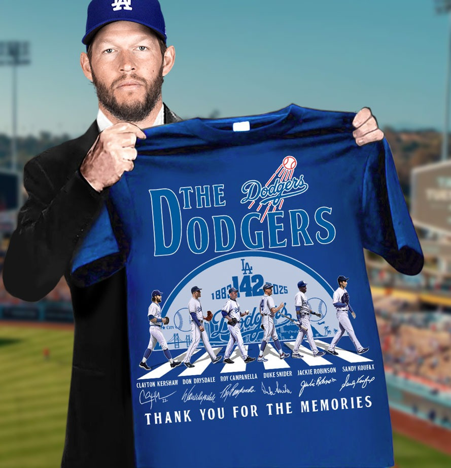 The Dodgers 2025 Thank You For The Memories T-Shirt Gifts For Dodgers Fans Father's Day