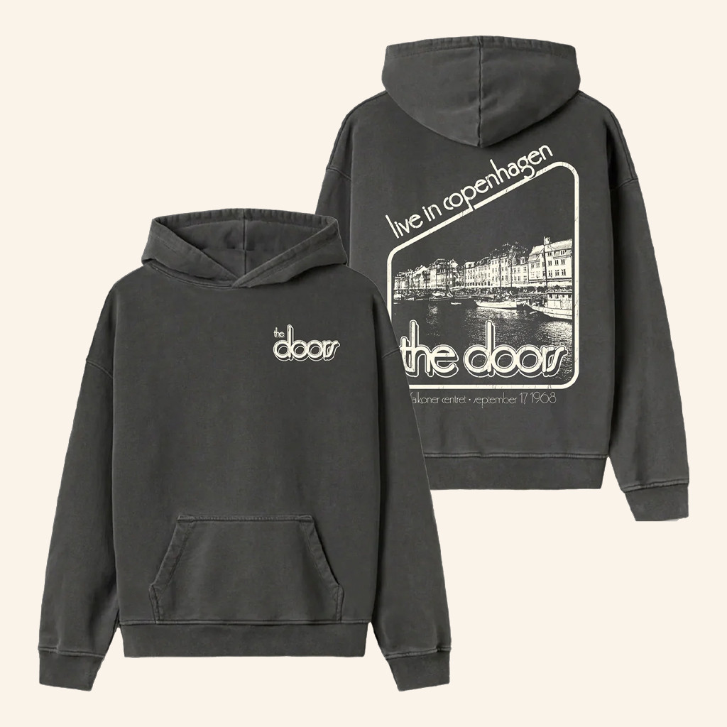 The Doors Merch Live In Copenhagen 1968 Hoodie Gifts For Rock Lovers The Doors Merch Live In Copenhagen 1968 Hoodie Gifts For Rock Lovers
