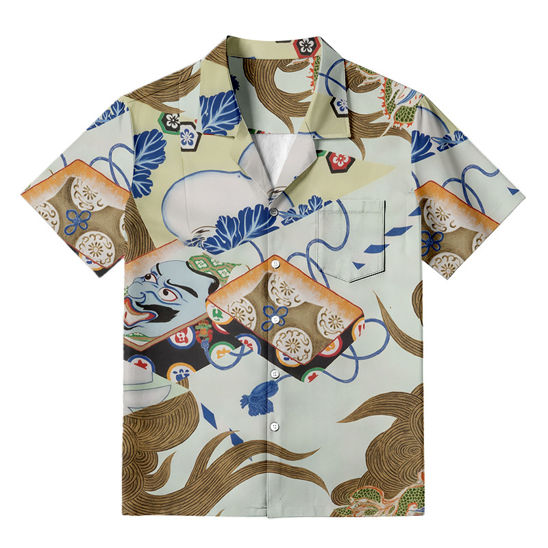 The Dragon God Hawaiian Shirt Japanese Art Clothing Best Gifts For Yokai Lovers