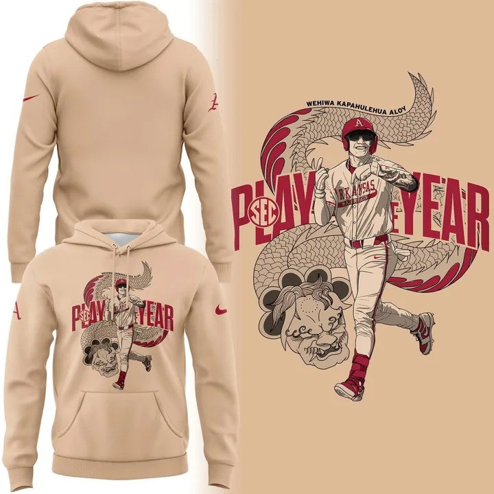 THE DRAGON Wehiwa Aloy Arkansas Baseball Hoodie Fan Merch Unique Razorback Best Gifts