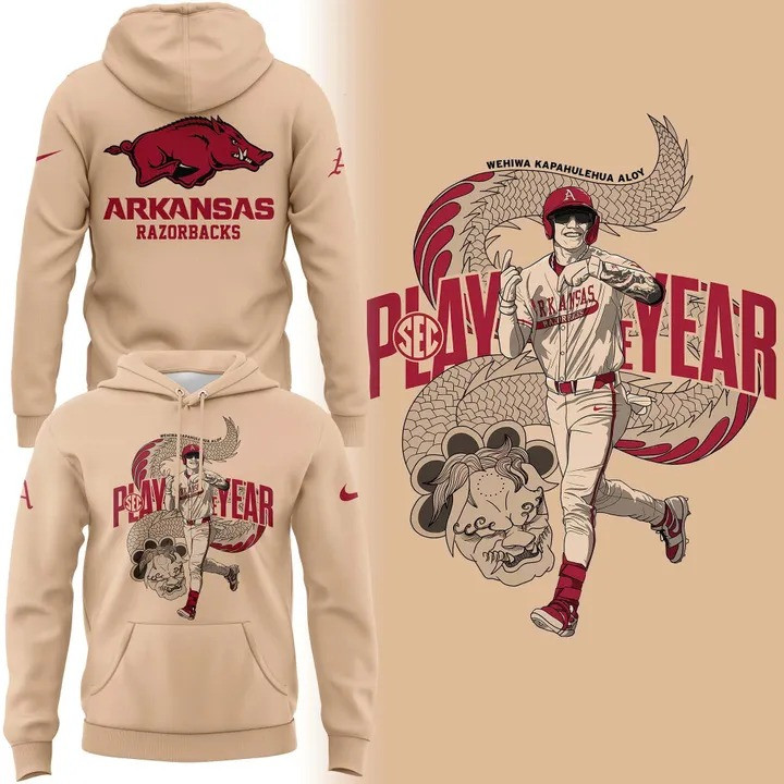 THE DRAGON Wehiwa Aloy Arkansas Razorback Baseball Hoodie Fan Merch Unique Best Gifts