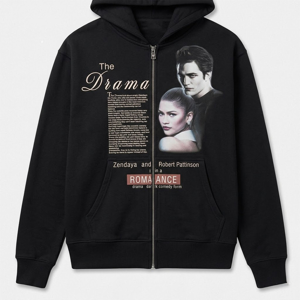 The Drama Wedding Chapel Zendaya And Robert Pattinson Zip Hoodie Zendaya Fan Merch