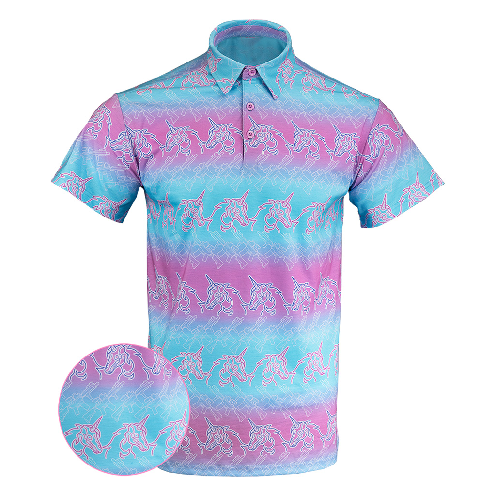 The Dream Polo Shirt Unicorn And Gun Print Polo Shirt Birthday Gift For Son The Dream Polo Shirt Unicorn And Gun Print Polo Shirt Birthday Gift For Son