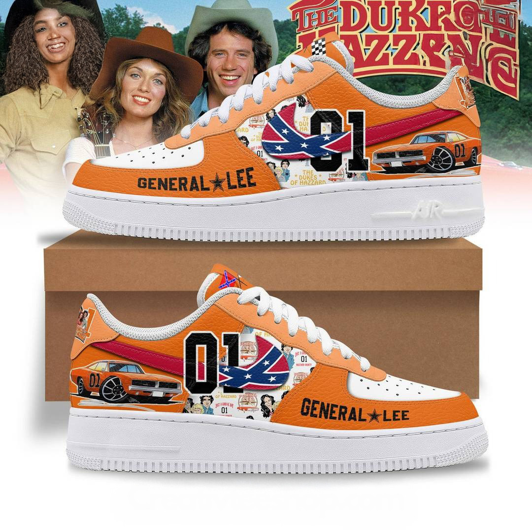 The Dukes of Hazzard General Lee Special Air Force 1 Sneaker Gifts For Her
