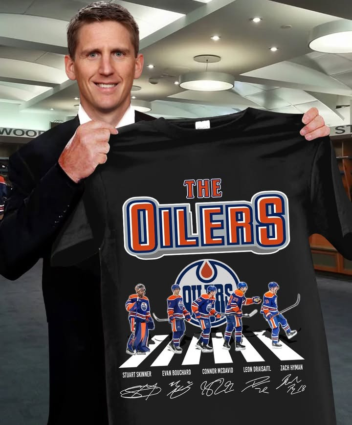The Edmonton Oilers Legends Players T-Shirt Signature Fab Merch Gifts for Hockey Lovers