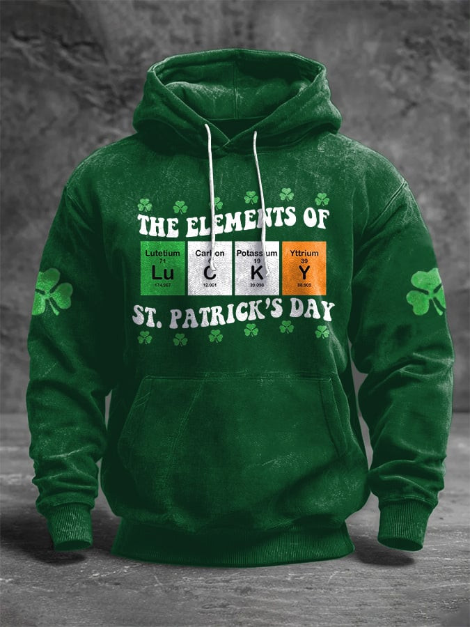 The Element Of St Patrick'S Day Lucky Hoodie St Pattys Day Outfit St Pattys Day Gifts