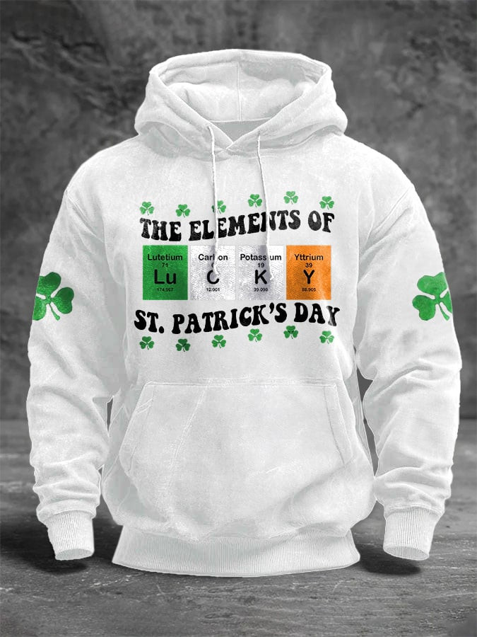 The Element Of St Patrick'S Day Lucky Hoodie St Pattys Day Outfit St Pattys Day Gifts