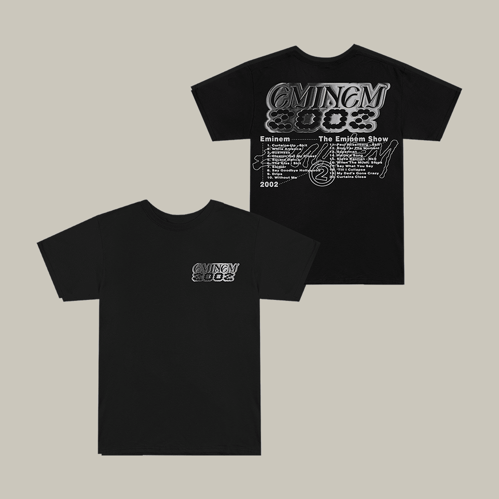 The Eminem Show Chrome Logo T-Shirt Eminem Music Clothes Gift Idea For Fan