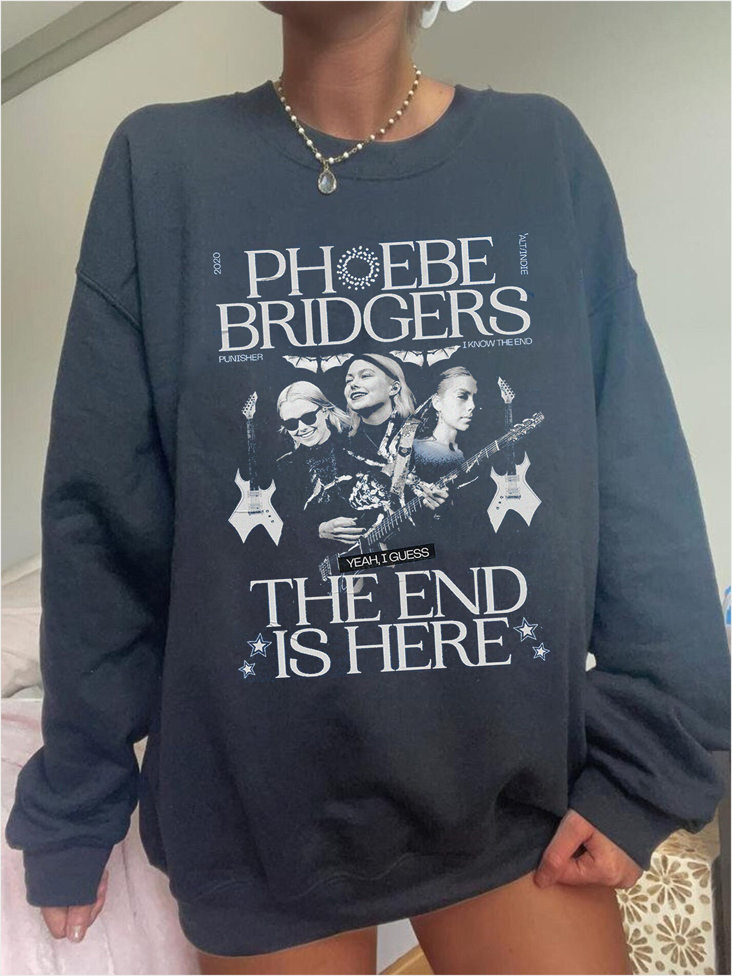 The End Is Here Phoebe Bridgers Sweatshirt Phoebe Bridgers Tour Vintage Dragon Merch Unisex Crewneck Sweatshirt Hoodie Gifts For Her The End Is Here Phoebe Bridgers Sweatshirt Phoebe Bridgers Tour Vintage Dragon Merch Unisex Crewneck Sweatshirt Hoodie Gifts For Her