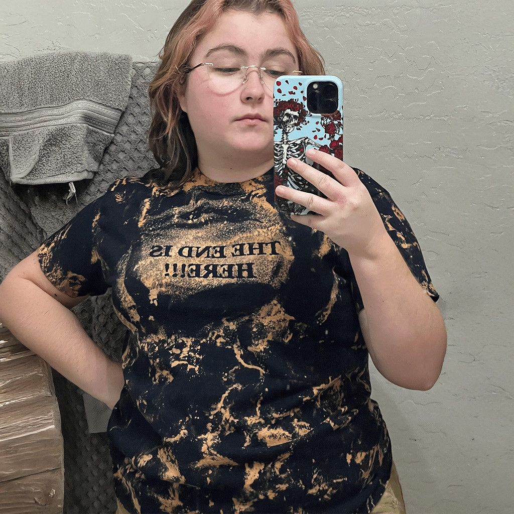 The End Is Here T-Shirt Upside Down Tie Dye Shirt Gifts For Sister The End Is Here T-Shirt Upside Down Tie Dye Shirt Gifts For Sister