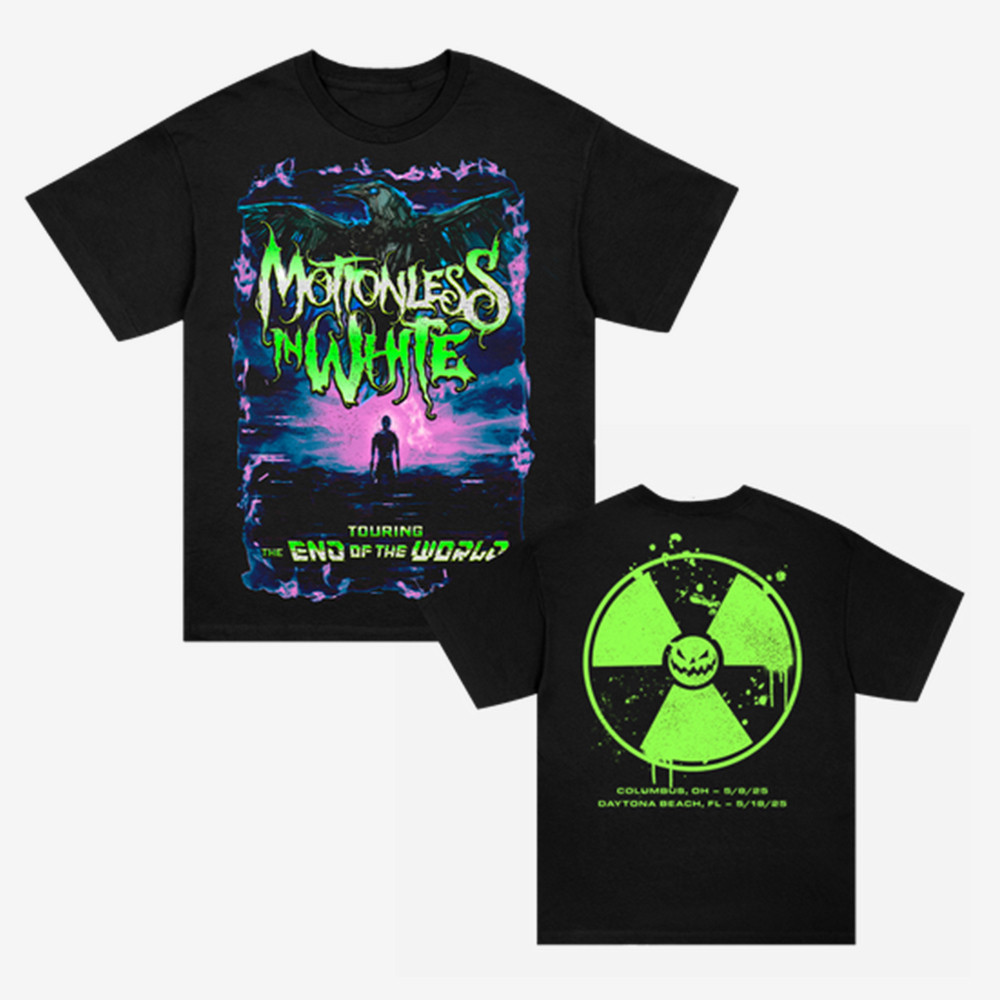 The End Of The World Tour Motionless In White T-Shirt Metalcore Band Merch Gift For Fan