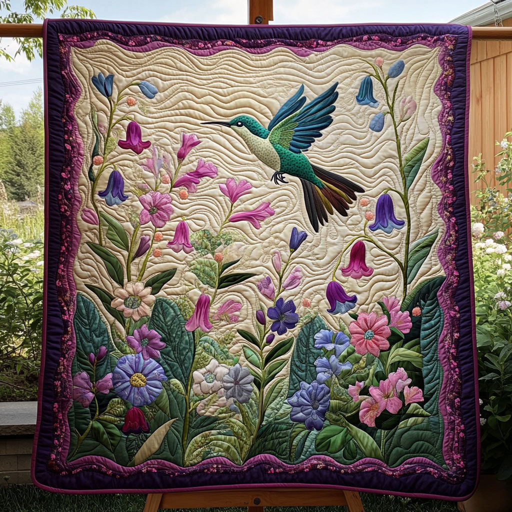 The Essence of Spring Quilted Blanket Best Couch Throw Blanket Best Hummingbird Gifts For Christmas