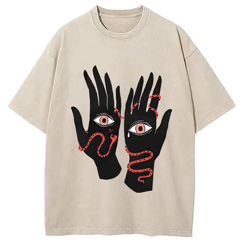 The Eyes Will Not Deceive You Washed T-Shirt Casual Vintage Everyday Look Gifts For Brother The Eyes Will Not Deceive You Washed T-Shirt Casual Vintage Everyday Look Gifts For Brother