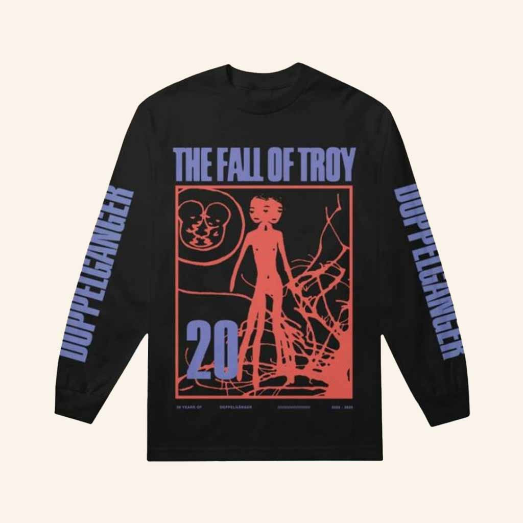 The Fall Of Troy Merch Doppelganger 20 Long Sleeve Shirt Christmas Gift Ideas For Him The Fall Of Troy Merch Doppelganger 20 Long Sleeve Shirt Christmas Gift Ideas For Him