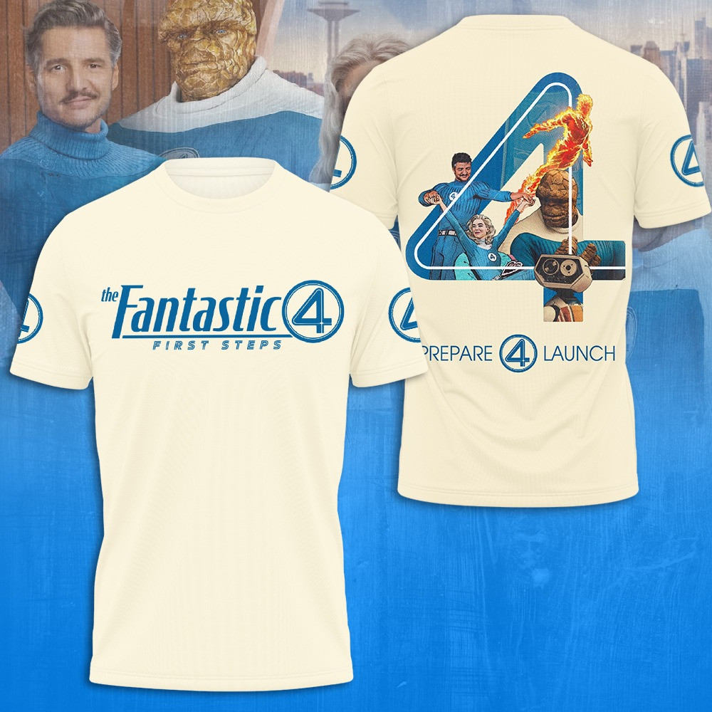 The Fantastic 4 First Steps T-Shirt Best Gifts For Movie Lovers