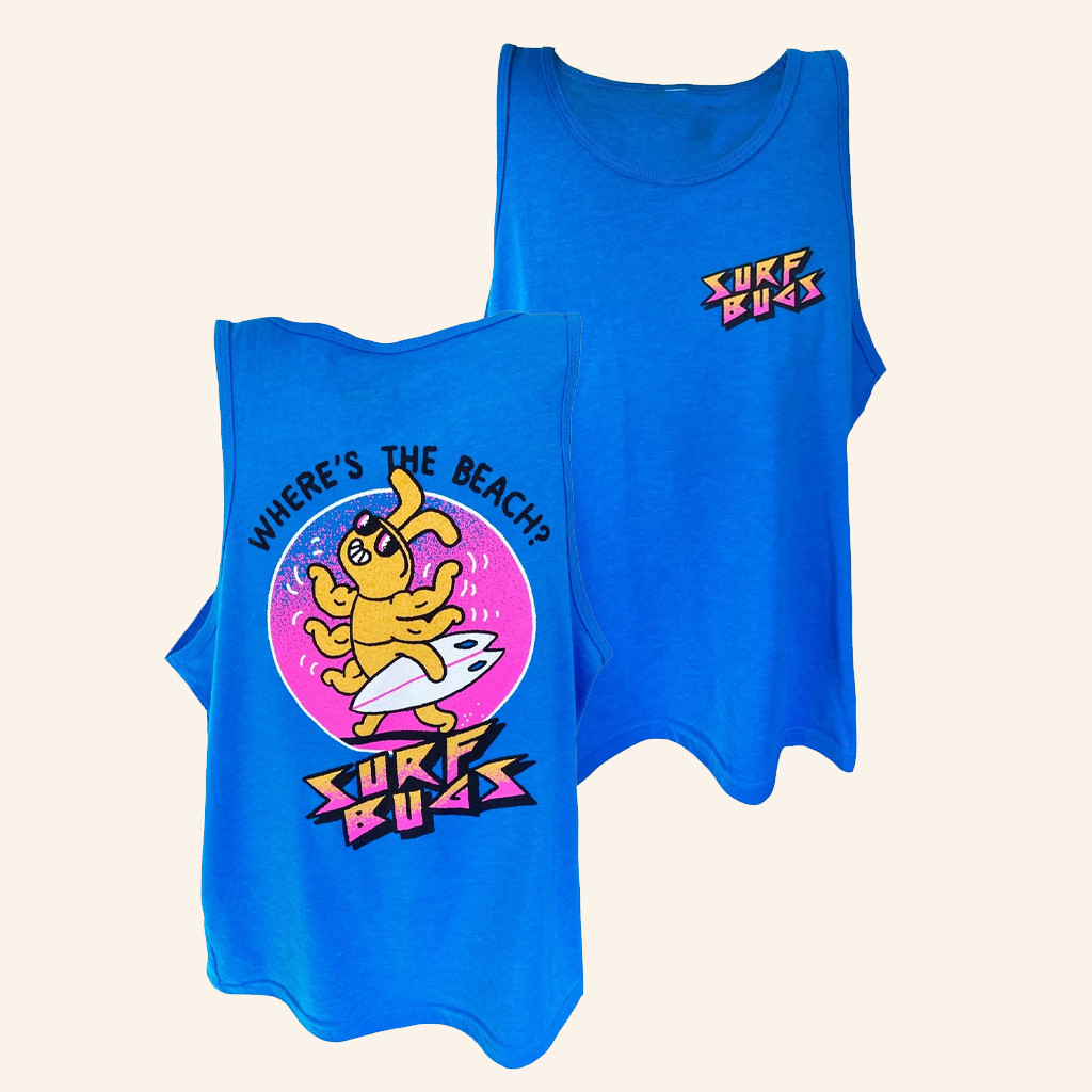 The First Cat In Space Merch Surf Bugs Beach Tank Best Gifts For Friends The First Cat In Space Merch Surf Bugs Beach Tank Best Gifts For Friends