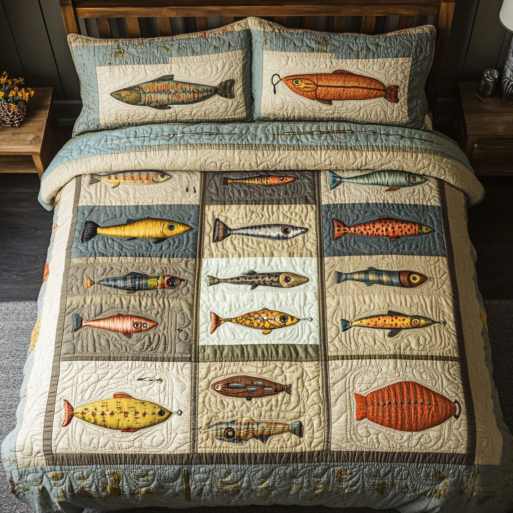 The Fish Whisperer Quilted Bedding Set Bed Decor Ideas Cool Gifts For Fishing Lovers