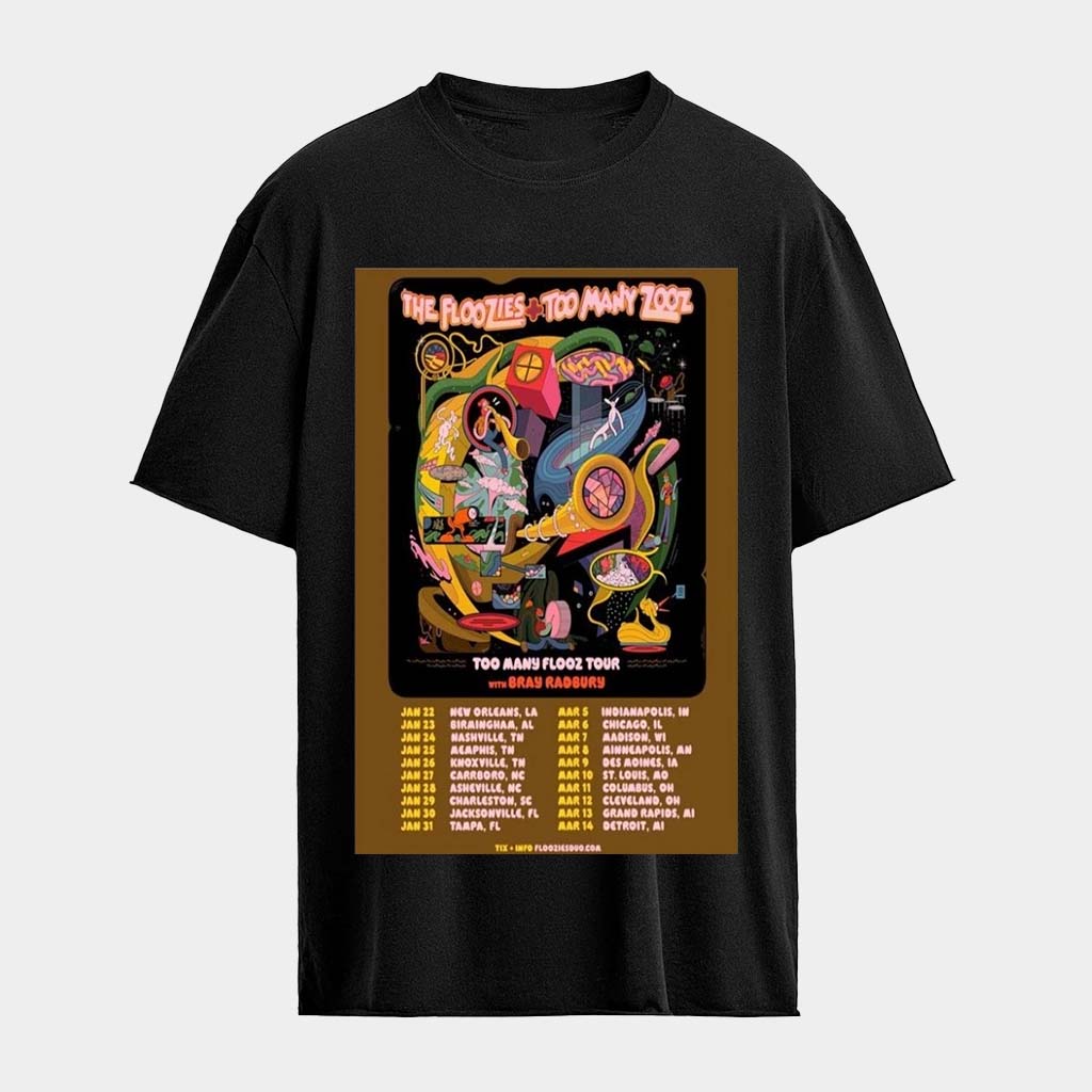 The Floozies Tour Too Many Flooz 2026 T-Shirt The Floozies Merch Gifts For Brother